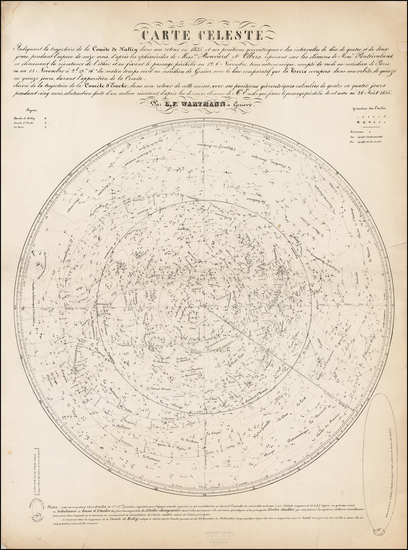 70-Celestial Maps Map By L.F. Wartmann