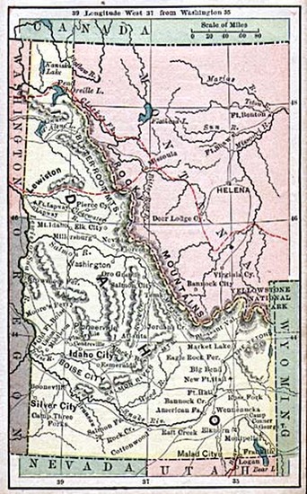 18-Rocky Mountains Map By The Bradstreet Company