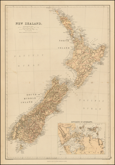 41-New Zealand Map By Blackie & Son