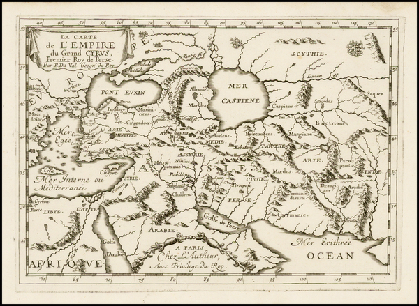 6-Central Asia & Caucasus and Middle East Map By Pierre Du Val