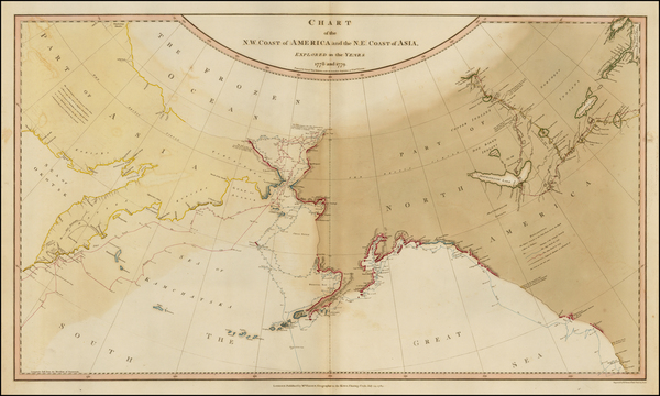 87-Alaska, Pacific, Russia in Asia and Canada Map By William Faden