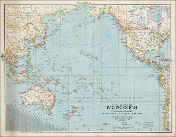 2-Pacific Map By National Geographic Society