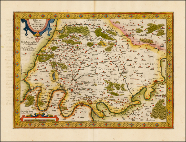 40-France Map By Abraham Ortelius