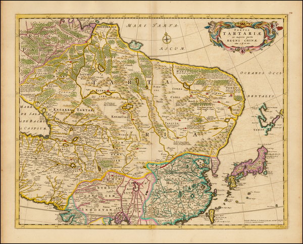 18-China, Japan, Central Asia & Caucasus and Russia in Asia Map By Frederick De Wit