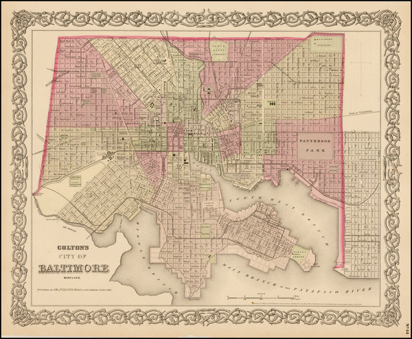 48-Mid-Atlantic and Maryland Map By G.W.  & C.B. Colton