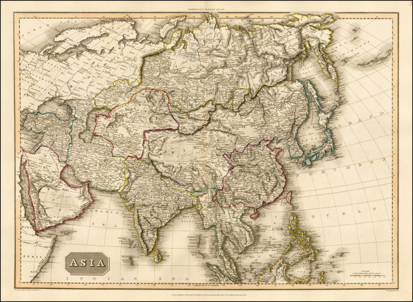 91-Asia and Asia Map By John Pinkerton