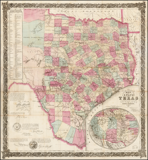 77-Texas Map By Jacob De Cordova