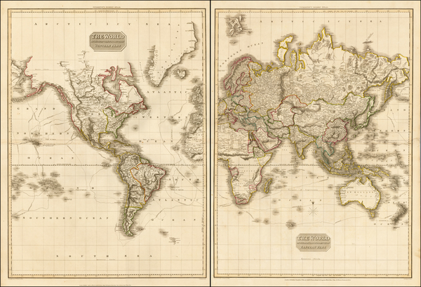 5-World, World, Pacific and Oceania Map By John Pinkerton