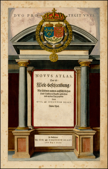 96-Title Pages Map By Willem Janszoon Blaeu