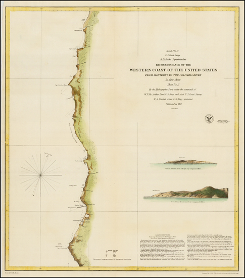 55-California Map By United States Coast Survey