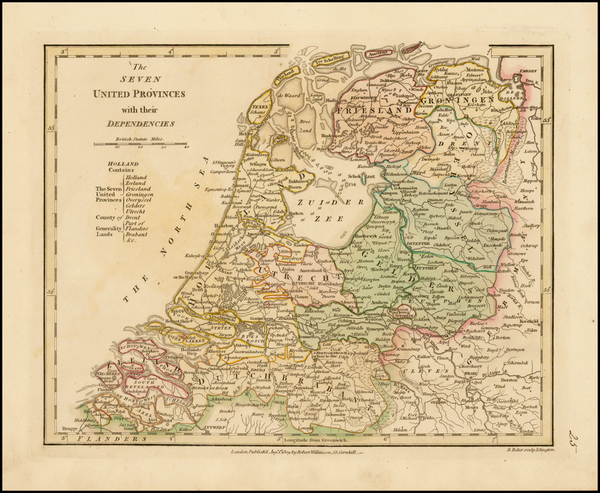 73-Netherlands Map By Robert Wilkinson