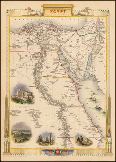 36-Middle East and Egypt Map By John Tallis