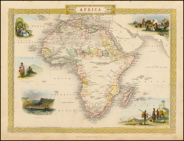 89-Africa Map By John Tallis