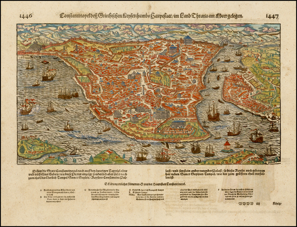 19-Turkey and Turkey & Asia Minor Map By Sebastian Munster