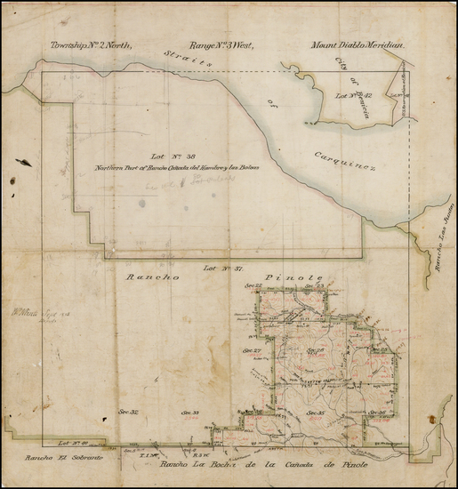 53-California Map By William Minto