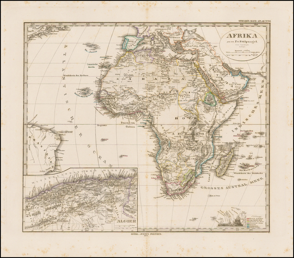 52-Africa Map By Adolf Stieler