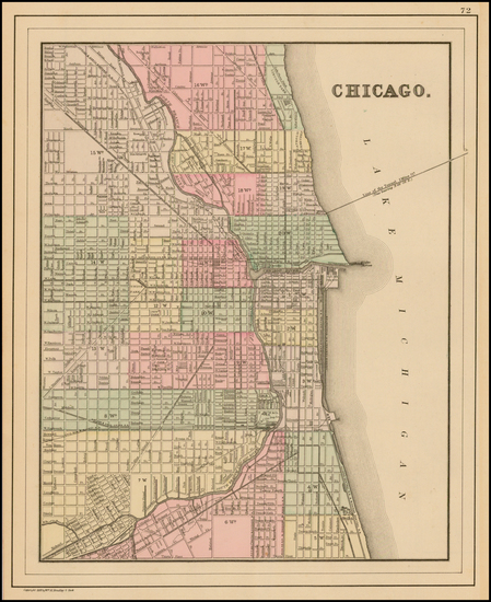 12-Midwest Map By Samuel Augustus Mitchell Jr.