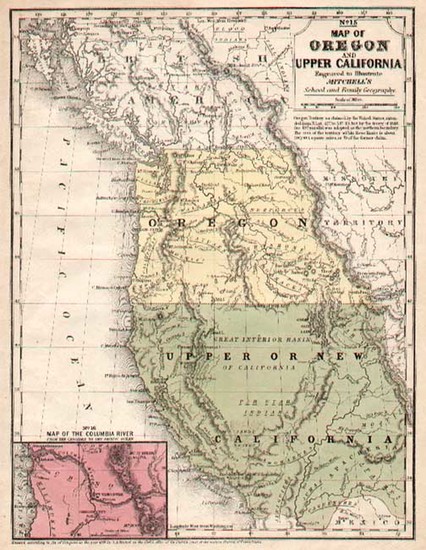 52-Southwest and California Map By Samuel Augustus Mitchell