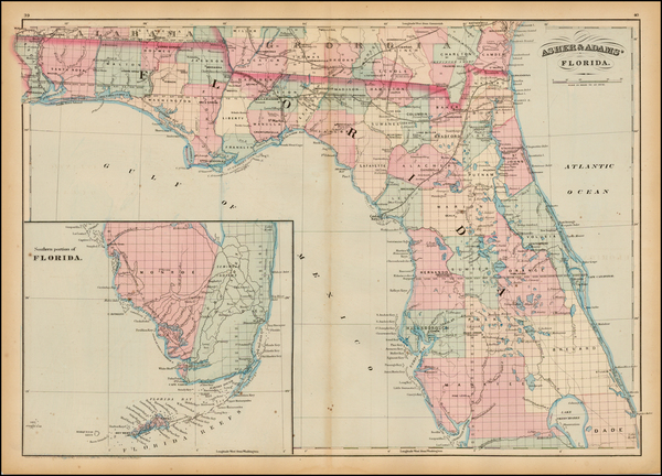 44-Florida Map By Asher  &  Adams