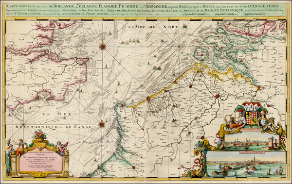 30-British Isles and Netherlands Map By Romeyn De Hooghe