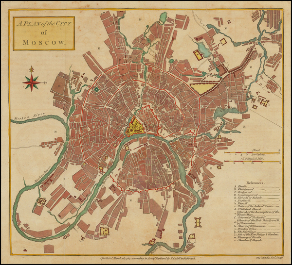 67-Russia Map By Thomas Kitchin