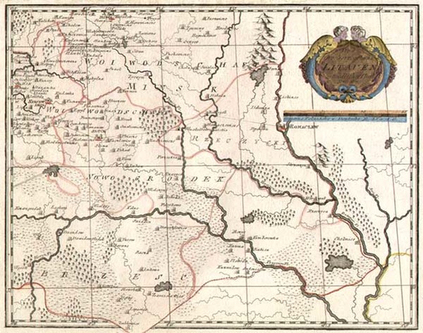 40-Europe, Poland, Russia and Baltic Countries Map By Franz Johann Joseph von Reilly