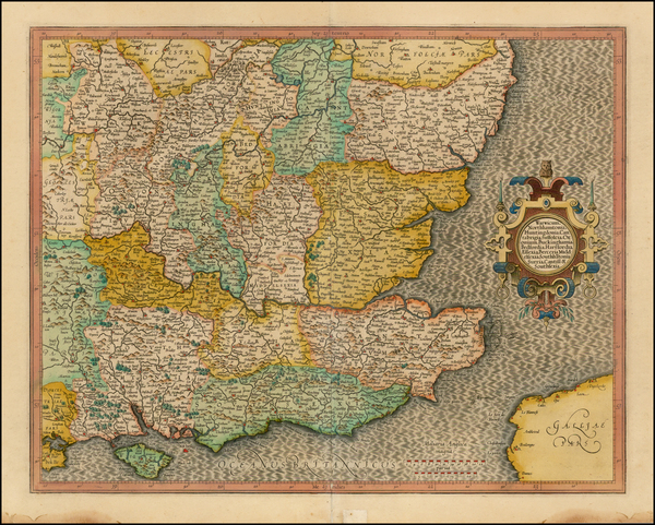 4-British Isles Map By Jodocus Hondius / Gerhard Mercator