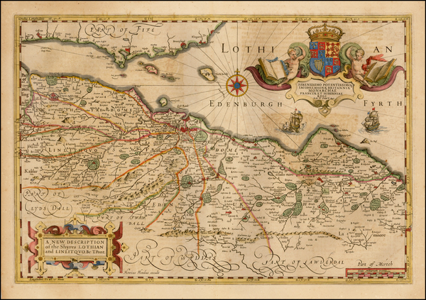 10-Scotland Map By Henricus Hondius