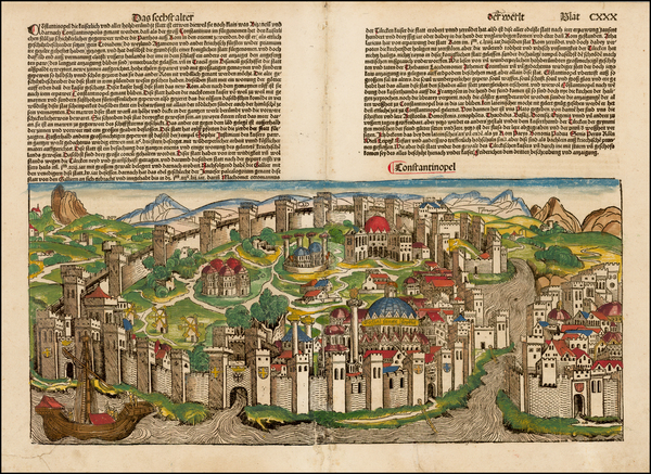 80-Turkey and Turkey & Asia Minor Map By Hartmann Schedel