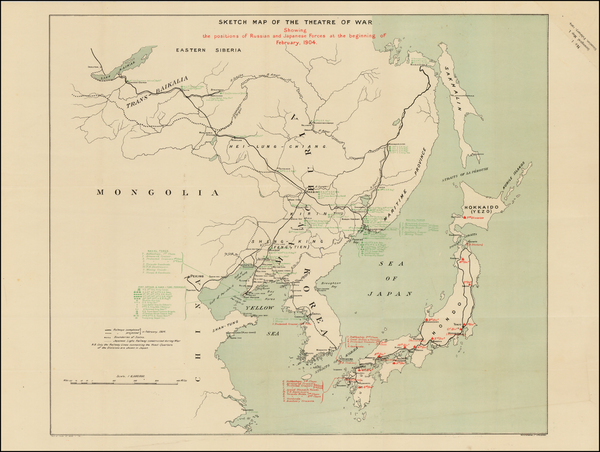 24-China, Japan, Korea and Russia in Asia Map By Weller and Graham