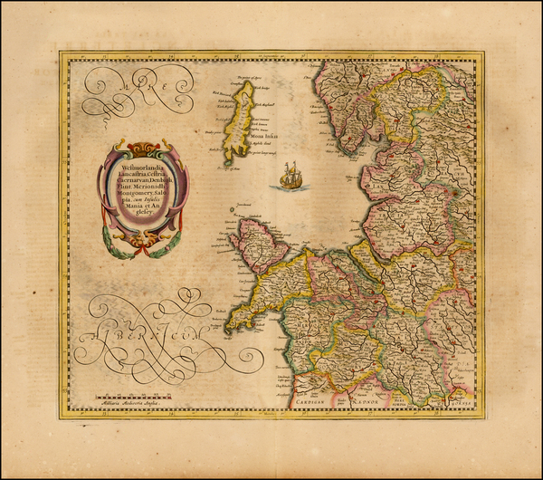 57-British Isles Map By  Gerard Mercator