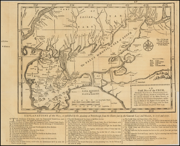 32-Russia and Ukraine Map By Gentleman's Magazine