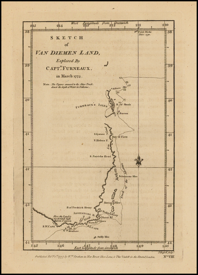 99-Australia Map By James Cook