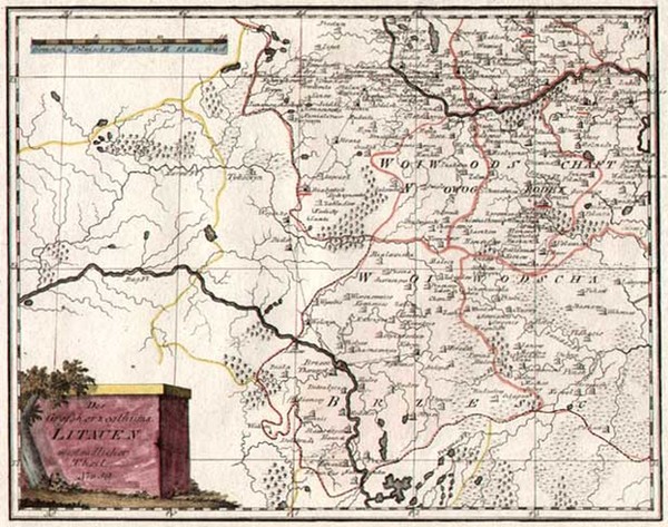 25-Europe, Poland and Baltic Countries Map By Franz Johann Joseph von Reilly