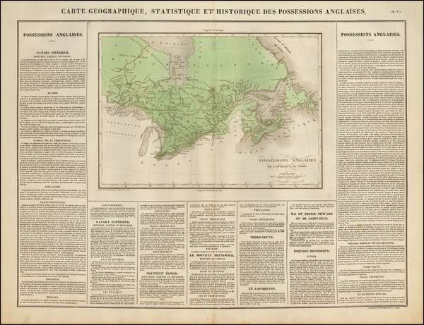 48-Canada and Western Canada Map By Jean Alexandre Buchon