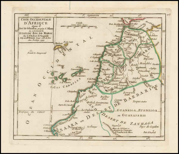 0-North Africa Map By Didier Robert de Vaugondy