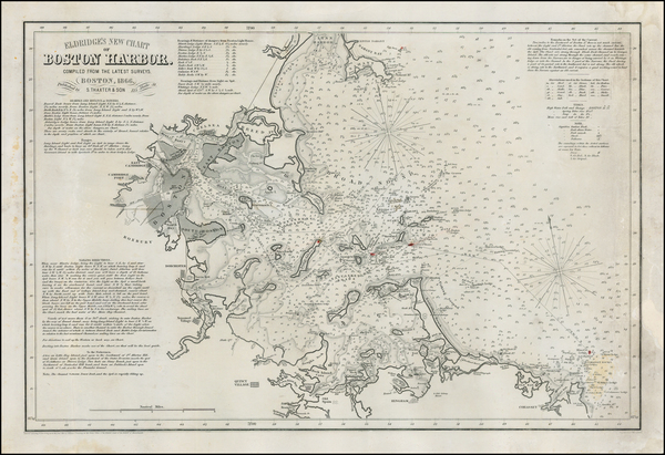 94-New England and Massachusetts Map By George Eldridge