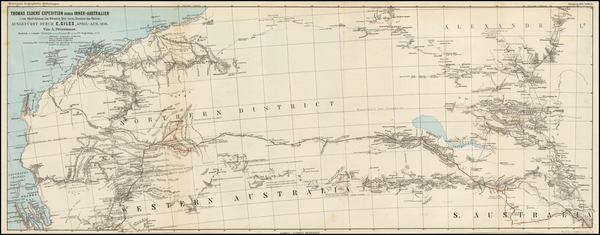 75-Australia Map By Augustus Herman Petermann