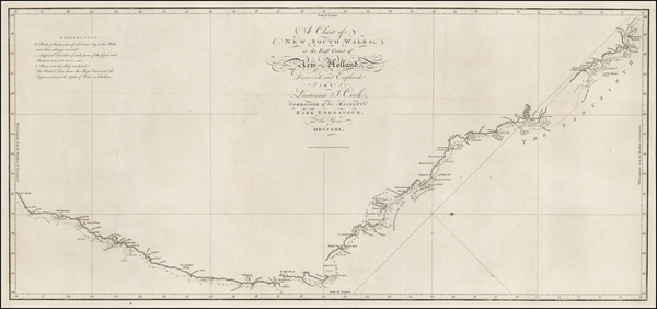 45-Australia Map By James Cook