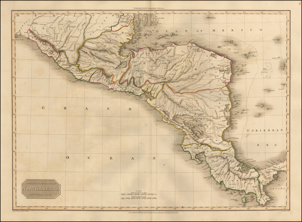 74-Mexico and Central America Map By John Pinkerton