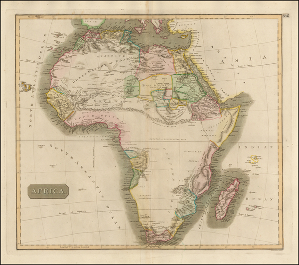59-Africa Map By John Thomson