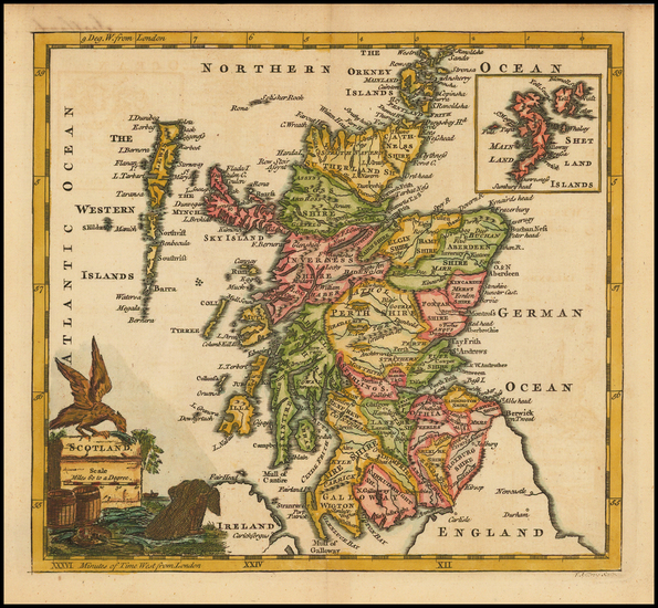 13-Scotland Map By Thomas Jefferys