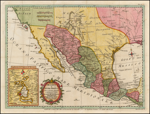 98-Texas, Southwest, Mexico and Baja California Map By Thomas Kitchin