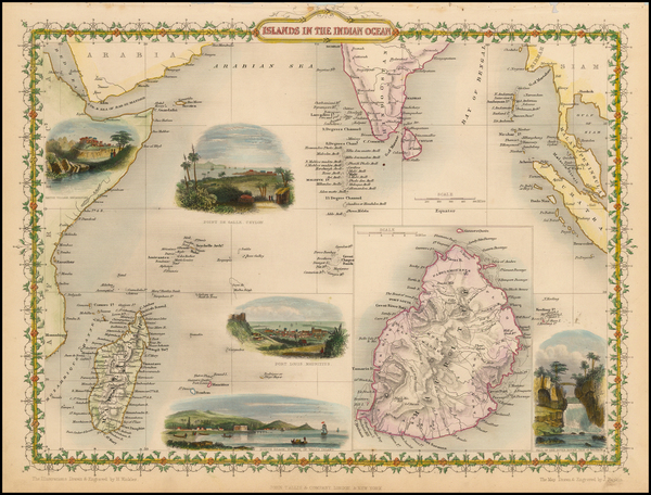 53-India, Southeast Asia and Other Islands Map By John Tallis