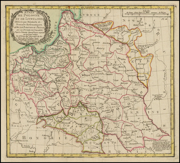 12-Poland Map By Louis Brion de la Tour