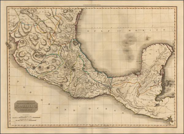 32-Mexico and Central America Map By John Pinkerton