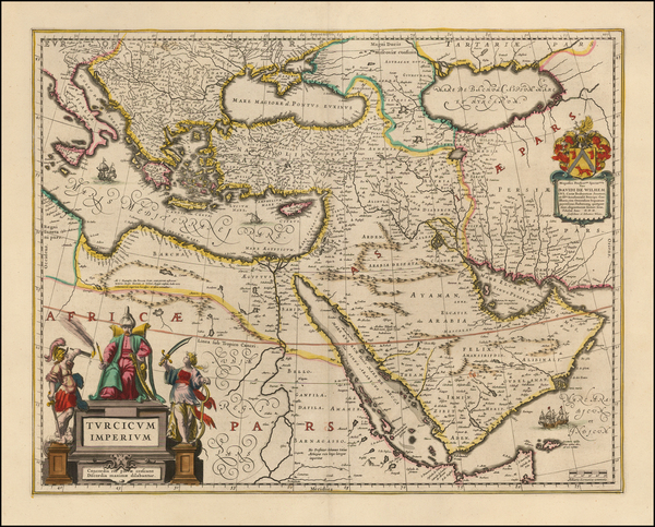 51-Turkey, Mediterranean, Middle East, Turkey & Asia Minor and Balearic Islands Map By Willem 