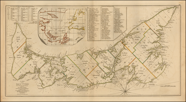 83-Canada and Eastern Canada Map By Samuel Holland