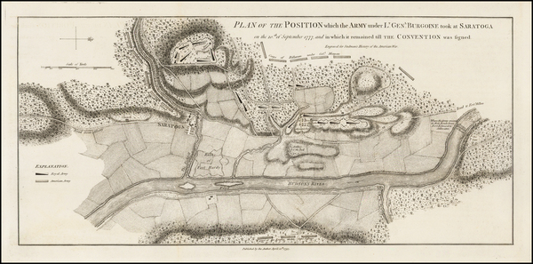 54-Vermont and New York State Map By Charles Stedman / William Faden