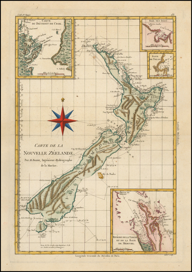 83-New Zealand Map By Rigobert Bonne